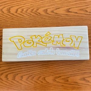 Pokemon Handmade Wooden Sign